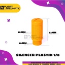 SILENCER PLASTIK PNEUMATIC UKURAN 1/8" PSU / PSL 01