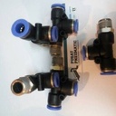 FITTING TEE DRAT DI SAMPING 3/8(16MM) TUBE SAMA UKURAN 6MM
