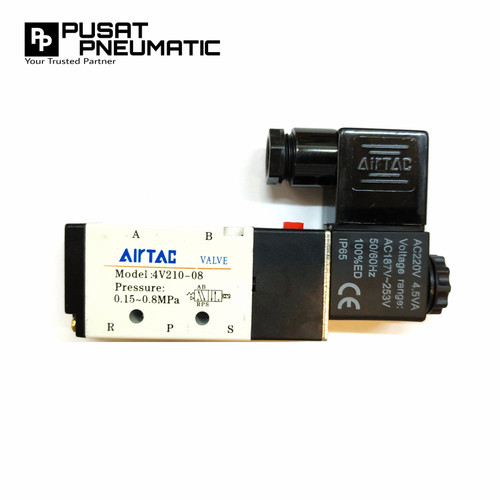Solenoid valve 4v210 08 Airtac 220v ac / 24 v dc / 110v ac