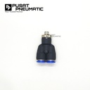 FITTING Y DRAT 2 TUBE UKURAN 10 MM DRAT UKRAN 1/8"(10MM)