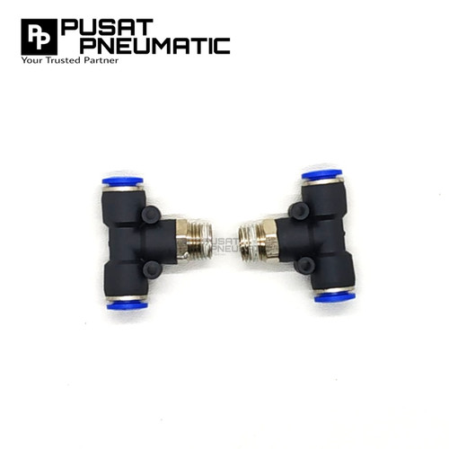 FITTING TEE(EPB) KIRI KANAN TUBE 10 MM Drat 1/2"(20mm)