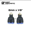 FITTING Y DRAT 2 TUBE UKURAN 8 MM DRAT UKRAN 1/8"(10MM)