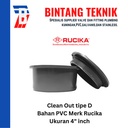 Clean Out / Tutup Septic Tank PVC Rucika 4" inch D (Tipis)