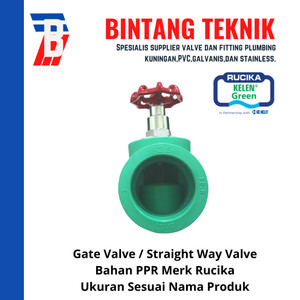 Stop Kran Valve PPR 2" inch (63 mm) Rucika