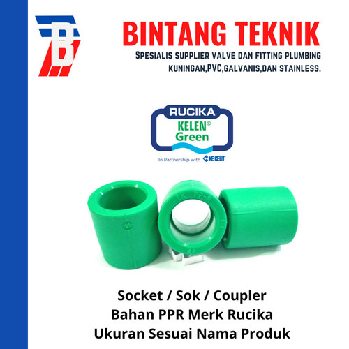 Socket / Sok PPR Rucika 3/4" (25 mm)