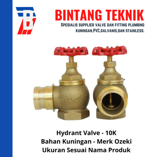 Hydrant Valve 2 1/2" Kuningan Ozeki 10K