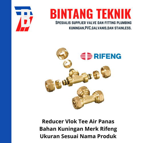 Tee Air Panas T1620 X 1216 (3/4 x 1/2) Rifeng