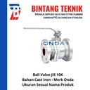 Ball Valve 6" inch Cast Iron JIS 10K Onda