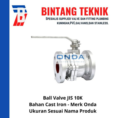 Ball Valve 4" inch Cast Iron JIS 10K Onda
