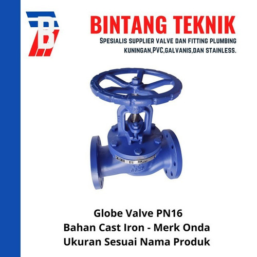 Globe Valve 1 1/2" inch Cast Iron Onda PN16