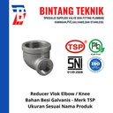 Reducer Elbow / Knee 3/4" x 1/2" Besi Galvanis TSP