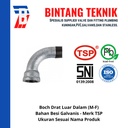 Boch 1/2" inch Besi Galvanis TSP