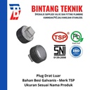 Plug 1 1/2" inch Besi Galvanis TSP