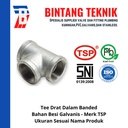 Tee 3/4" inch Besi Galvanis TSP Drat Dalam