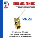 Pelampung Onda Stainless 1 1/4"