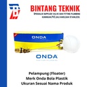 Pelampung Onda 1/2" Bola Plastik
