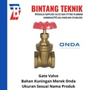 Gate Valve 2 1/2" inch Kuningan Onda
