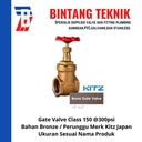 Gate Valve 2" inch Bronze Kitz Class #150