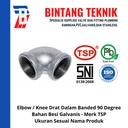 Elbow / Knee 3/4" inch Besi Galvanis TSP 90 Derajat