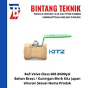 Ball Valve 2" inch Kuningan Kitz Class #600 W.O.G