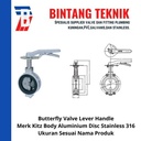 Butterfly Valve Kitz 8" inch Aluminimum Lever Handle