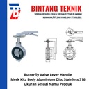 Butterfly Valve Kitz 6" inch Aluminimum Lever Handle