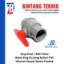 Ball Valve / Stop Kran 3/4" inch PVC KDJ