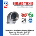 Elbow / Knee 3/4" inch Besi Galvanis TSP 90 Derajat