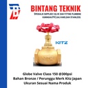 Globe Valve 3/4" inch Bronze Kitz Class #150