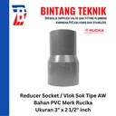 Reducer Sok / Vlok Sok 3" X 2 1/2" PVC Rucika AW