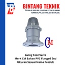Swing Foot Valve PVC 3" inch CM Taiwan - Flange