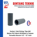Socket / Sok 12" inch PVC AW Merk CM Taiwan