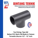Tee 12" inch PVC AW Merk CM Taiwan