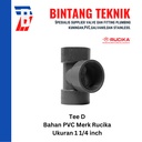 Tee 1 1/4" inch PVC Rucika D