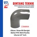 Elbow / Knee 12" inch PVC Rucika AW 90 Derajat