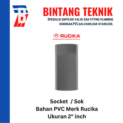 Socket / Sok PVC Rucika 2" inch AW (Tebal)