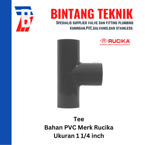 Tee 1 1/4" inch PVC Rucika AW