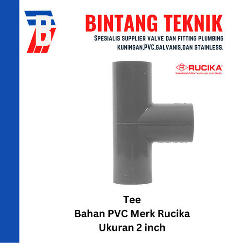 Tee 2" inch PVC Rucika AW