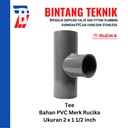 Reducer Tee (Vlok Tee) 2" x 1 1/2" inch PVC Rucika AW