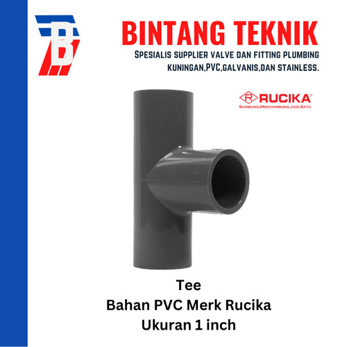 Tee 1" inch PVC Rucika AW