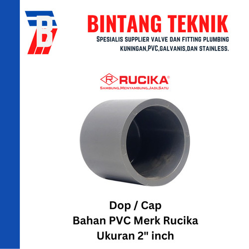 Dop / Cap PVC Rucika 2" inch AW (Tebal)