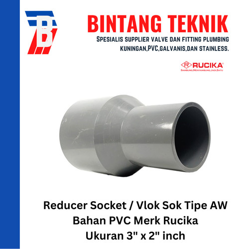Reducer Sok / Vlok Sok 3" X 2" PVC Rucika AW