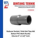 Reducer Sok / Vlok Sok 2" X 1 1/2" PVC Rucika AW