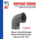 Elbow / Knee 2 1/2" inch PVC Rucika AW 90 Derajat
