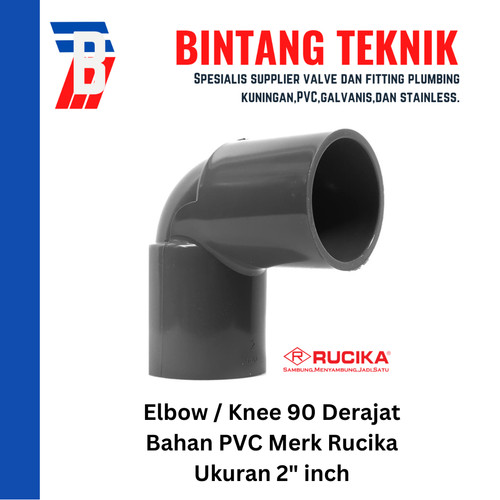 Elbow / Knee 2" inch PVC Rucika AW 90 Derajat