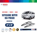 Bosch Sepasang Wiper Kaca Mobil KIA Pregio TB 1997-on Advantage 21" & 18" - 2 Buah/Set - Hitam