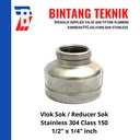 Vlok Sok / Reducer Stainless (SUS) 304 1/2" x 1/4"