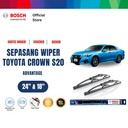 Bosch Sepasang Wiper Kaca Mobil Toyota Crown S20 2008-2012 24 dan 18 Inci