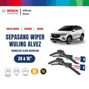 Bosch Wiper Mobil Wuling Alvez Frameless Clear Advantage  24"&16"