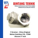 Y Strainer Stainless (SUS) 316 3" inch